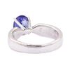 Image 3 : 2.04 ctw Blue Sapphire Ring - Platinum