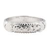 Image 2 : Engraved Straight Line Ring - Platinum