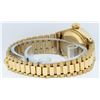 Image 9 : Rolex Ladies 18K Yellow Gold Champagne Index Datejust President Wristwatch