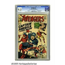 The Avengers #4 (Marvel, 1964) CGC NM- 9.2. Here''s a b