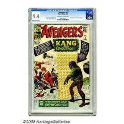 The Avengers #8 (Marvel, 1964) CGC NM 9.4 Off-white to