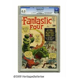 Fantastic Four #1 (Marvel, 1961) CGC VG 4.0 Off-white t