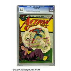 Action Comics #79 (DC, 1944) CGC VF 8.0 White pages. Th	