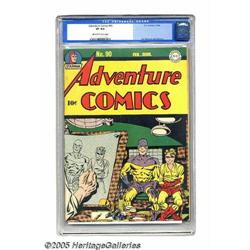 Adventure Comics #90 (DC, 1944) CGC VF 8.0 Off-white to	