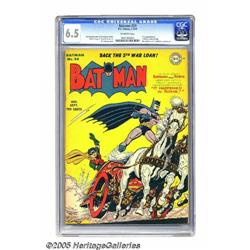 Batman #24 (DC, 1944) CGC FN+ 6.5 Off-white pages. This
