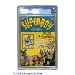 Superboy #22 (DC, 1952) CGC NM- 9.2 Off-white pages. Th