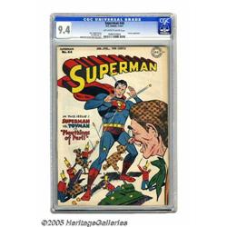 Superman #44 (DC, 1947) CGC NM 9.4 Off-white to white p	