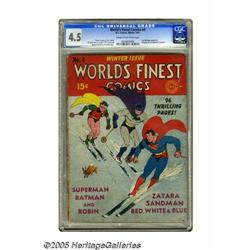 World's Finest Comics #4 (DC, 1941) CGC VG+ 4.5 Cream t	