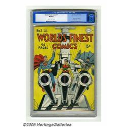World's Finest Comics #7 (DC, 1942) CGC VG 4.0 Tan to o	