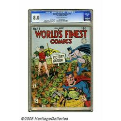 World's Finest Comics #11 (DC, 1943) CGC VF 8.0 Cream t