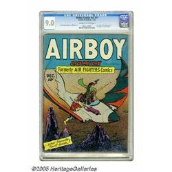 Airboy Comics V2#11 (Hillman Fall, 1945) CGC VF/NM 9.0