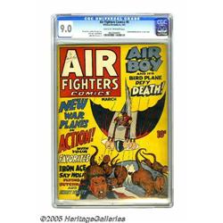 Air Fighters Comics #6 (Hillman Fall, 1943) CGC VF/NM 9
