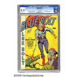Blue Bolt #1 (Novelty Press, 1940) CGC VF 8.0 Off-white