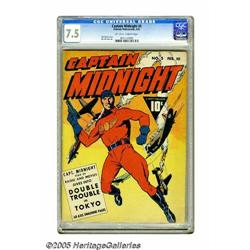 Captain Midnight #5 (Fawcett, 1943) CGC VF- 7.5 Off-whi