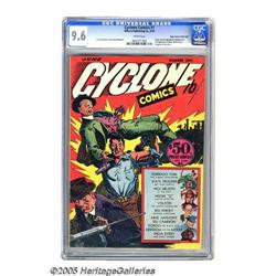 Cyclone Comics #1 Mile High pedigree (Bilbara, 1940) CG