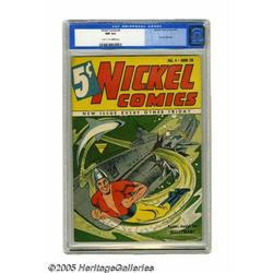 Nickel Comics #4 (Fawcett, 1940) CGC NM 9.4 Cream to of	