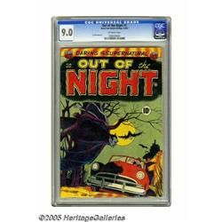 Out of the Night #1 (ACG, 1952) CGC VF/NM 9.0 Off-white