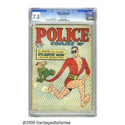 Police Comics #47 (Quality, 1945) CGC VF- 7.5 Off-white	