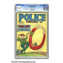 Police Comics #58 (Quality, 1946) CGC VF- 7.5 Cream to	