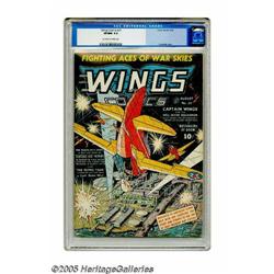 Wings Comics #24 (Fiction House, 1942) CGC VF/NM 9.0 Of	
