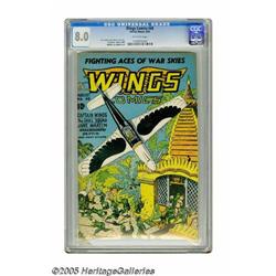 Wings Comics #48 (Fiction House, 1944) CGC VF 8.0 Off-w	