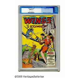 Wings Comics #104 (Fiction House, 1949) CGC VF/NM 9.0 O	