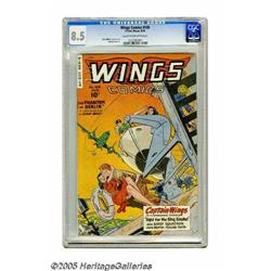 Wings Comics #108 (Fiction House, 1949) CGC VF+ 8.5 Cre	