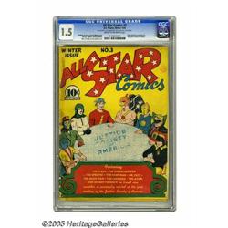 All Star Comics #3 (DC, 1940) CGC FR/GD 1.5 Cream to of