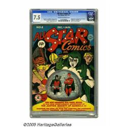 All Star Comics #8 (DC, 1942) CGC VF- 7.5 Cream to off-
