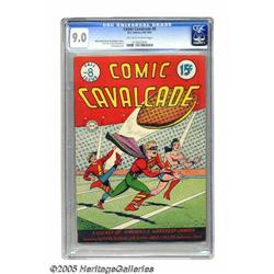 Comic Cavalcade #8 (DC, 1944) CGC VF/NM 9.0 Off-white t