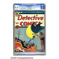 Detective Comics #43 (DC, 1940) CGC VG 4.0 Cream to off