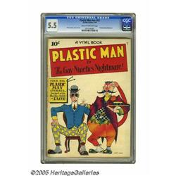 Plastic Man #nn (#2) (Quality, 1944) CGC FN- 5.5 Cream