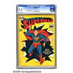 Superman #9 (DC, 1941) CGC VG- 3.5 Cream to off-white p