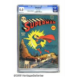 Superman #15 (DC, 1942) CGC VG 4.0 Off-white pages. Ove
