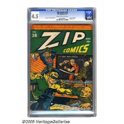 Zip Comics #28 (MLJ, 1942) CGC VG+ 4.5 Cream to off-whi