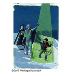 Chuck Liese - UFO and Outer Space #21 Cover Original Ar