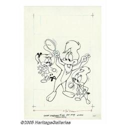 Western Publishing Artist - Woody Woodpecker Cover Orig