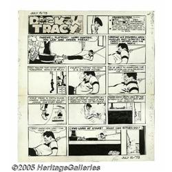 Chester Gould - Dick Tracy Sunday Comic Strip Original
