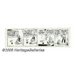 Walt Kelly - Pogo Daily Comic Strip Original Art, dated