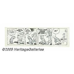 Walt Kelly - Pogo Daily Comic Strip Original Art, dated