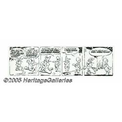 Walt Kelly - Pogo Daily Comic Strip Original Art, dated