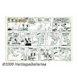 Walt Kelly - Pogo Sunday Comic Strip Original Art, date