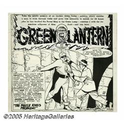 Paul Reinman - Green Lantern "Written Off" Partial Page