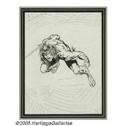Barry Smith and Rich Buckler - Conan Sketch Original Ar
