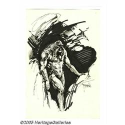 John Totleben - Swamp Thing Illustration Original Art (