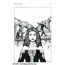 John Totleben - Vermillion #10 Cover Original Art (Heli