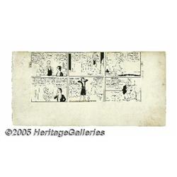 Chic Young - Blondie Sunday Comic Strip Original Art, d