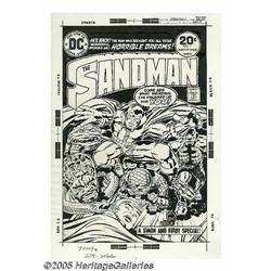 JACK Kirby and Mike Royer - The Sandman #1 Cover Produc
