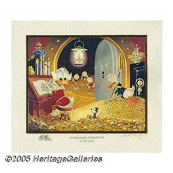 Carl Barks - "Visitor From Underground", Gold Plate Edi
