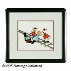 Snidely Whiplash, Dudley Do-Right, Nell, and Horse Hand